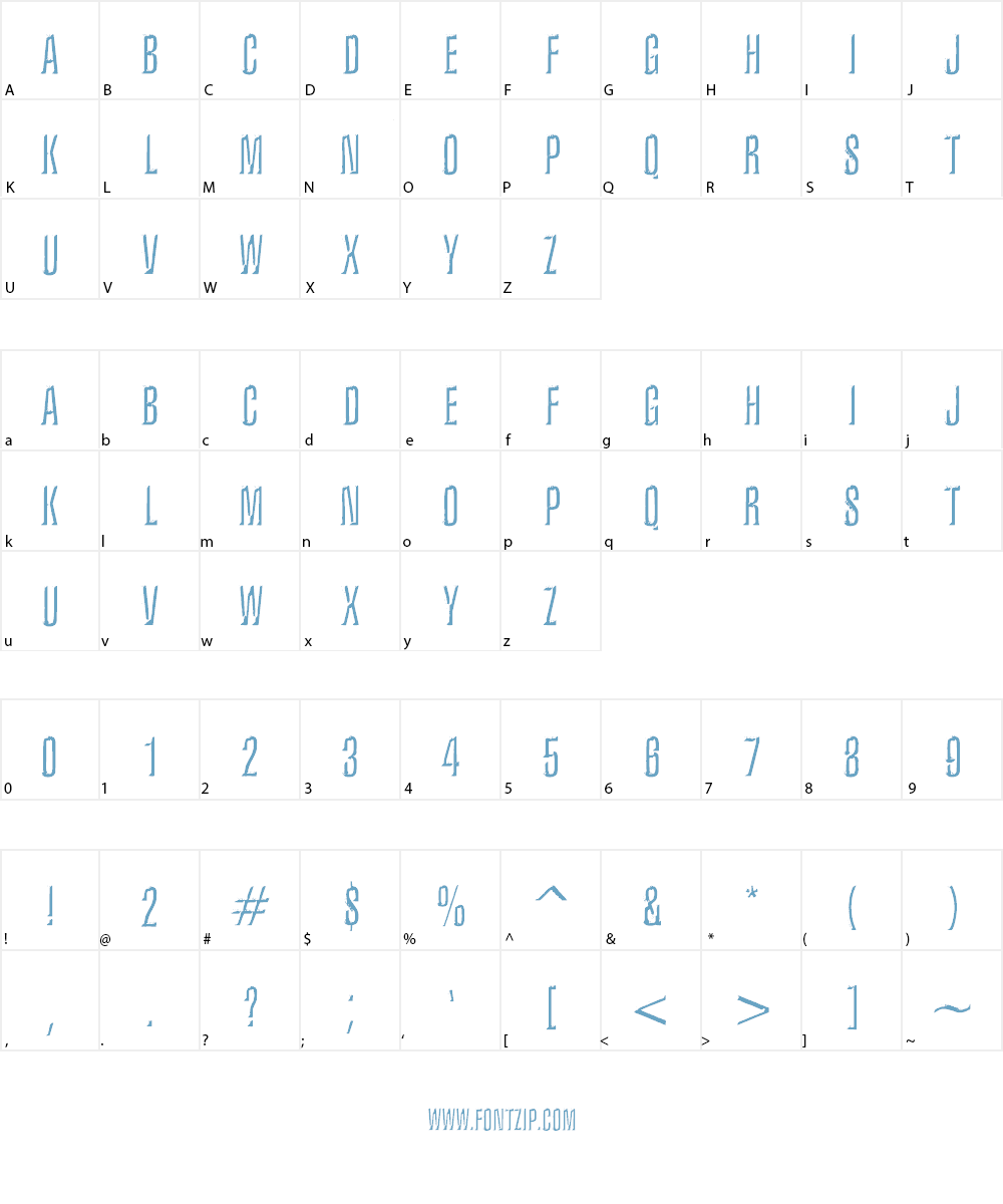 Iron Lung Font Character